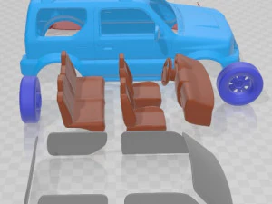 Suzuki Jimny 2013 Printable Car 3D Print Model