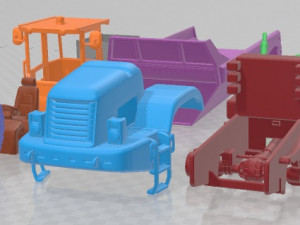 Articulated Dump Truck Printable Modèles 3D en vedette