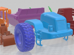 Articulated Dump Truck Printable 3D Принт Модель