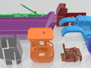 Articulated Dump Truck Printable 3D Принт Модель