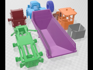 Articulated Dump Truck Printable 3D Принт Модель