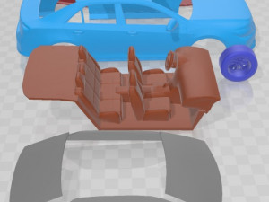 Toyota Aurion 2012 Printable Car 3D-printmodel