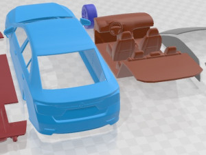 Toyota Aurion 2012 Printable Car 3D-printmodel