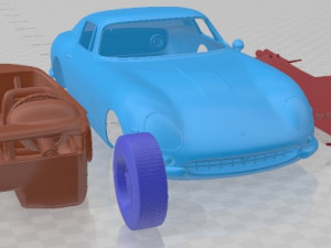 Ferrari 275 GTB 1964 Printable Car Modello di stampa 3D