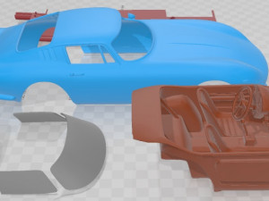 Ferrari 275 GTB 1964 Printable Car Modello di stampa 3D
