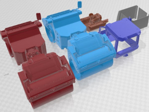 Articulated Tandem Vibratory Road Roller Printable Modelo de Impressão 3D