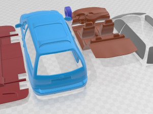 Windstar 1999 Printable Car Model do druku 3D