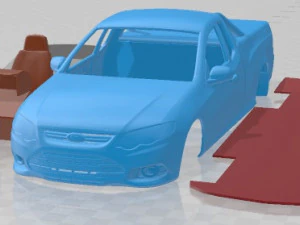 Falcon FG UTE XR6 2011 Printable Car 3D Print Model