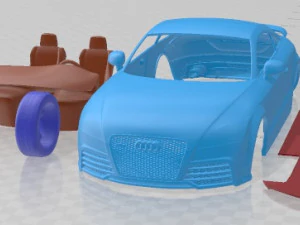 Audi TT RS 2009 Printable Car 3D Print Model
