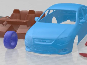 Carro imprim&iacute;vel Falcon FG Sedan XR6 2011 Modelo de Impressão 3D