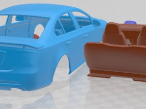 Falcon FG Sedan XR6 2011 Printable Car Modèles 3D en vedette