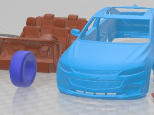 Chevrolet Malibu 2018 Printable Car 3D 프린트 모델