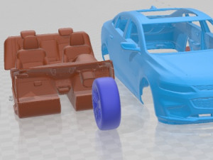 Chevrolet Malibu 2018 Printable Car Modelo de Impressão 3D