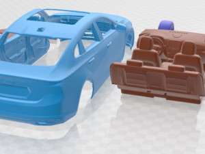 Chevrolet Malibu 2018 Printable Car Modelo de Impressão 3D