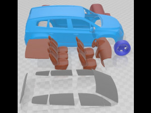 Chevrolet Orlando 2011 Printable Car Modello di stampa 3D
