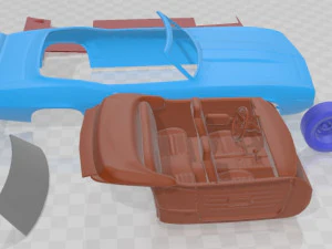 Chevrolet Camaro 1969 Convertible Printable Car 3D Print Model