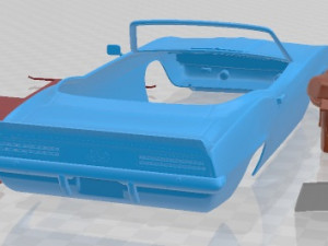 Chevrolet Camaro 1969 Convertible Printable Car 3Dプリントモデル
