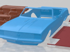 Chevrolet Camaro SS RS Convertible 1967 Printable Car 3D Print Model