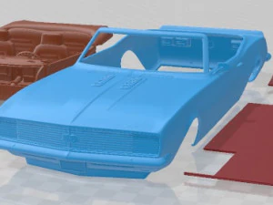 Chevrolet Camaro SS RS Convertible 1967 Printable Car 3D Print Model