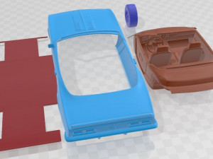 Chevrolet Camaro SS RS Convertible 1967 Printable Car Model do druku 3D