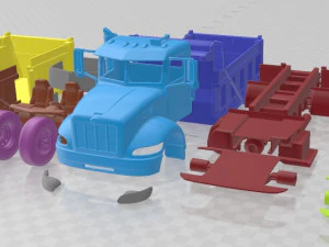 Peterbilt 340 Dump Truck 2009 Printable 3D Print Model
