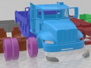 Peterbilt 340 Dump Truck 2009 Printable 3D Принт Модель