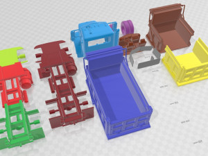 Peterbilt 340 Dump Truck 2009 Printable 3D Принт Модель