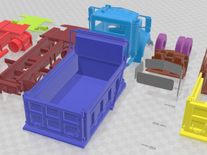 Peterbilt 340 Dump Truck 2009 Printable 3D Принт Модель
