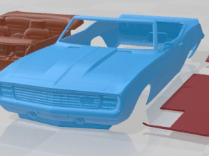 Chevrolet Camaro 1969 Z28 Cabrio Parintable Car 3D Print Model