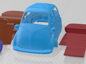Isetta 300 1956 Printable Car 3D 프린트 모델