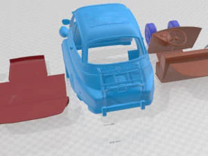 Isetta 300 1956 Printable Car 3D Print Model
