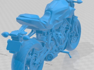 Yamaha FZ 07 2016 Printable Motorbike Modelo de Impressão 3D