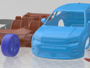 Распечатанный автомобиль Jeep Avenger 2023 3D Принт Модель