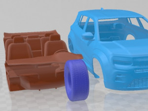 Jeep Avenger 2023 Printable Car Modèles 3D en vedette