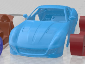 Ferrari 599 GTO 2011 Printable Car 3D Print Model