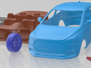 Carro EVO Elétrico 2022 para Impressão Modelo de Impressão 3D