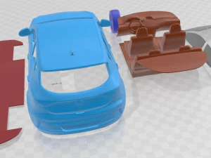 EVO Electric 2022 Printable Car 3D Print Model