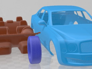 Bentley Mulsanne 2011 Printable Car Modèles 3D en vedette