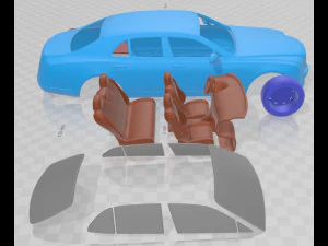 Bentley Mulsanne 2011 Printable Car 3D Print Model