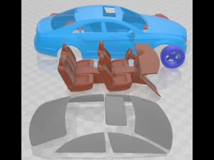 Mercedes Benz CLS Class W218 2014 Printable Car 3D Print Model