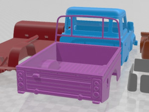Land Rover Defender 110 PickUp 2011 Printable Car Modèles 3D en vedette