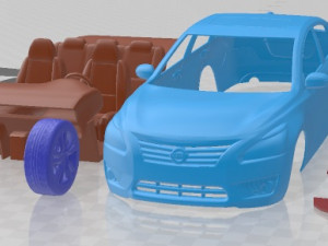 Nissan Altima Sedan 2013 Printable Car 3D Принт Модель