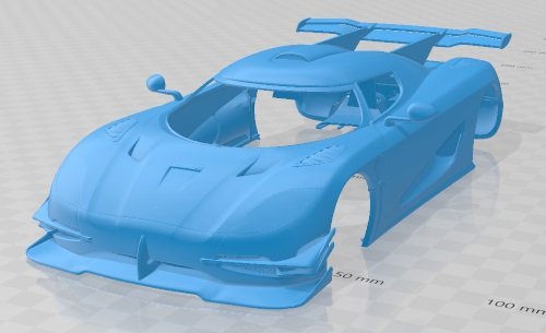 Koenigsegg One 1 2014 Printable Body Car 3D Принт Модель .c4d .max .obj .3ds .fbx .stl .blend 