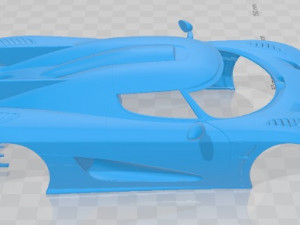 Koenigsegg One 1 2014 Printable Body Car 3D Принт Модель