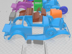 Coupe 1932 Printable Car 3D Print Model