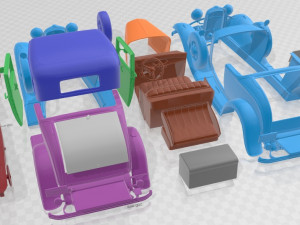 Coupe 1932 Printable Car 3D Print Model