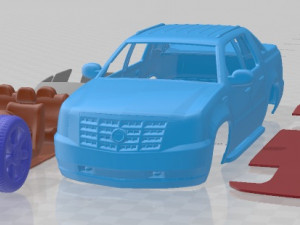 Cadillac Escalade EXT 2011 Printable Car 3D Baskı Modeli