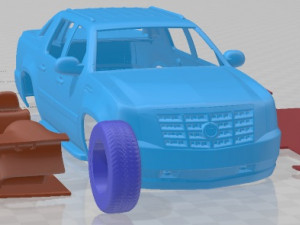 Cadillac Escalade EXT 2011 Printable Car 3D Baskı Modeli
