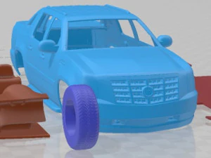 Cadillac Escalade EXT 2011 Printable Car 3D Print Model