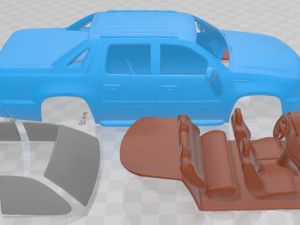 Cadillac Escalade EXT 2011 Printable Car 3D Baskı Modeli